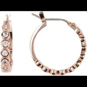 Kate Spade Rose gold CZ diamond earrings